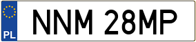 Trailer License Plate